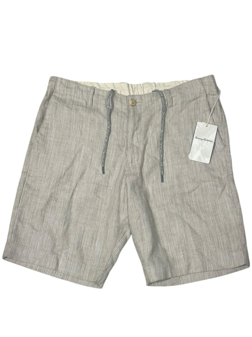 Tommy Bahama Men’s Flat Front Shorts Tan Logo L New